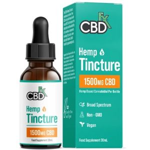 CBD Hemp MCT Oil Tincture 1500 Series 30ml By CBDfx