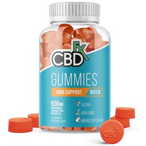 CBD Gummies Hair Support Biotin 1500mg By CBDfx