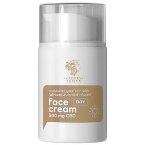 Goddess Sativa Day Face Cream 500mg 50ml By Reakiro