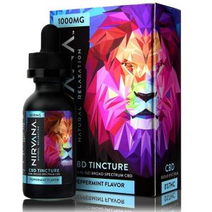 Peppermint CBD Tincture 30ml Nirvana Natural Relaxation By Nirvana