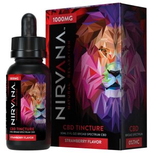 Strawberry CBD Tincture 30ml Nirvana Natural Relaxation By Nirvana