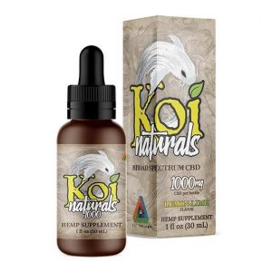 Naturals Lemon Lime Broad Spectrum CBD Supplement 30ml By Koi CBD