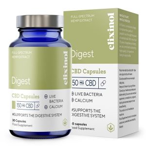 Digest Full Spectrum CBD Capsules By Elixinol