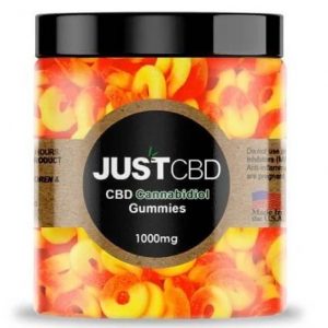 CBD Peach Rings Gummies By Just CBD