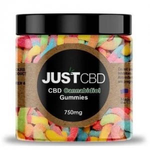 CBD Sour Worms Gummies By Just CBD