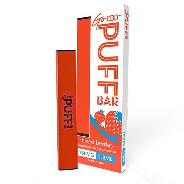 Mixed Berries Go CBD Puff Bar Disposable Vape Device