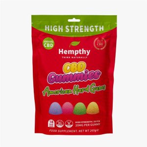 1000mg American Hard Gums CBD Gummies By Hempthy