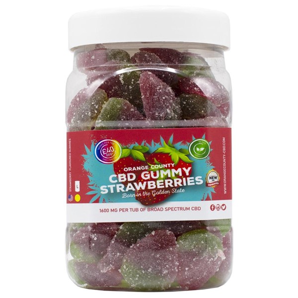1600mg CBD Gummy Strawberries By Orange County