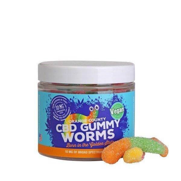 400mg CBD Gummy Worms By Orange County
