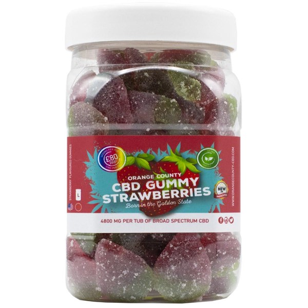 4800mg CBD Gummy Strawberries By Orange County