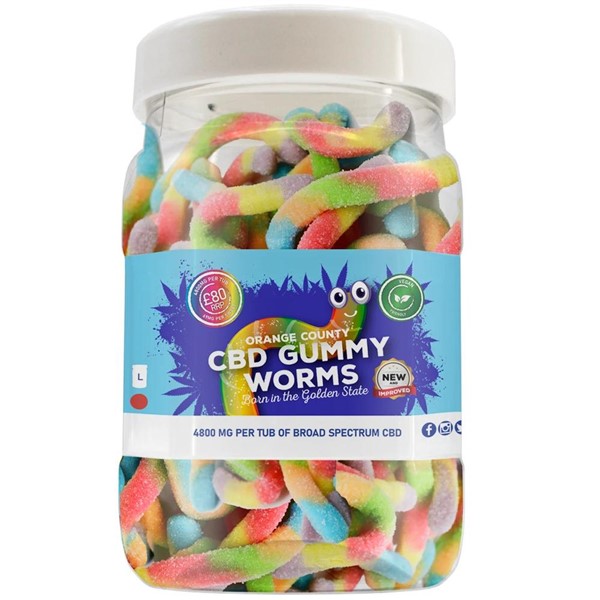 4800mg CBD Gummy Worms By Orange County