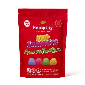 American Hard Gums CBD Gummies 300mg By Hempthy