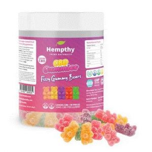 Fizzy CBD Gummy Bears 1200mg By Hempthy