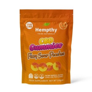 Fizzy CBD Sour Peaches 300mg By Hempthy