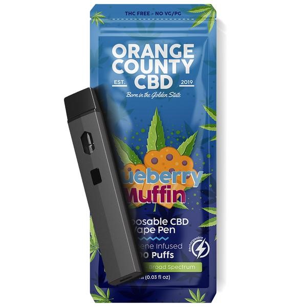 Blueberry Muffin Disposable CBD Vape 600mg By Orange County