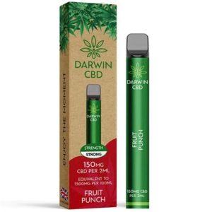 Fruit Punch Disposable CBD Vape 150mg By Darwin CBD