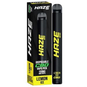 Lemon Ice Disposable CBD Vape By Haze Bar