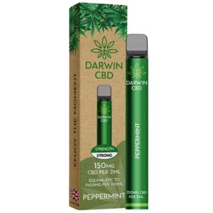 Peppermint Disposable CBD Vape 150mg By Darwin CBD