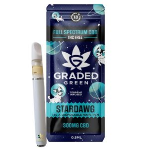 Stardawg Disposable Full Spectrum CBD Vape 300mg By Graded Green
