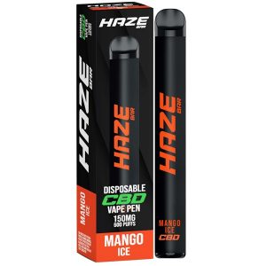 Mango Ice Disposable CBD Vape By Haze Bar