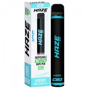 Mixed Berry Ice Disposable CBD Vape By Haze Bar