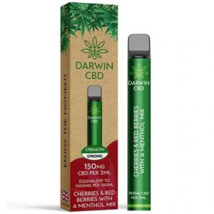 Cherries & Red Berries With Menthol Mix Darwin 150mg Disposable