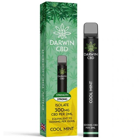 Cool Mint Disposable CBD Vape 300mg By Darwin CBD