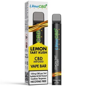 Lemon Tart Kush Disposable CBD Vape Bar 150mg By LVWell