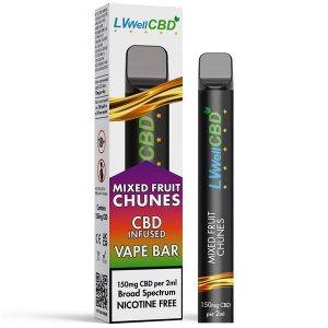 Mixed Fruit Disposable CBD Vape Bar 150mg By LVWell