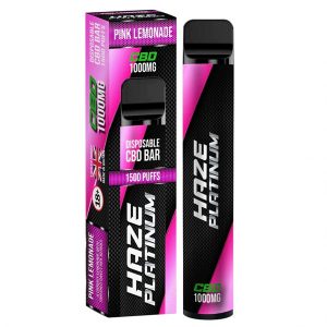 Pink Lemonade Disposable 1000mg CBD Vape By Haze Platinum Bar