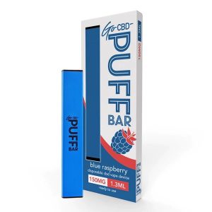 Blue Raspberry CBD Puff Bar Disposable Vape 150mg By Go CBD