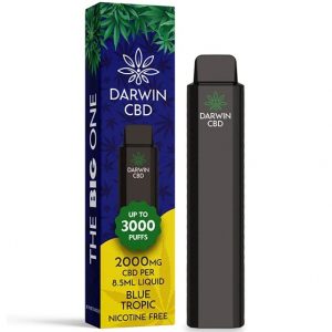 Blue Tropic Disposable CBD Vape 2000mg By Darwin CBD