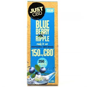 Blueberry Ripple Disposable Vape 150mg By Just CBD