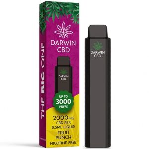 Fruit Punch Disposable CBD Vape 2000mg By Darwin CBD