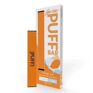 Mango Ice CBD Puff Bar Disposable Vape 150mg By Go CBD