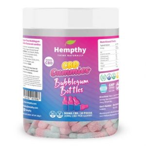 Bubblegum Bottles CBD Gummies 900mg By Hempthy